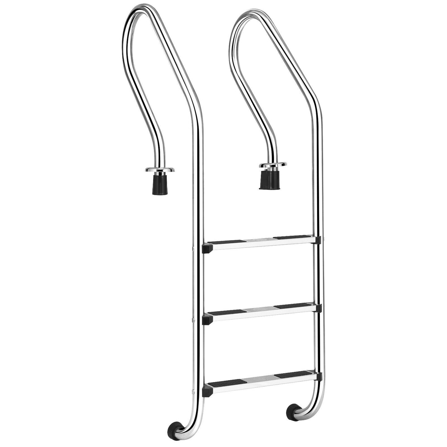 3-Step Stainless Steel Non-Slip Swimming Pool Ladder, Silver at Gallery Canada