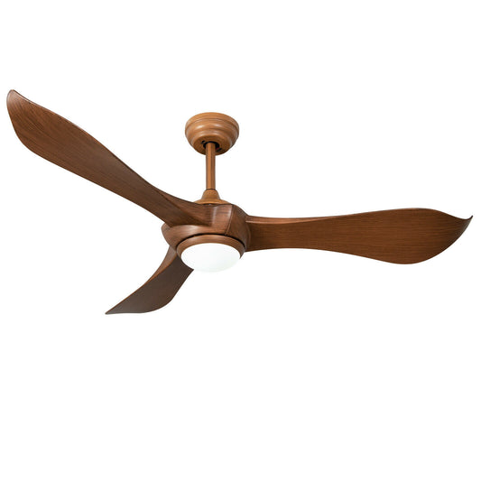 52 Inch Ceiling Fan With Light, Reversible DC Motor, Walnut Ceiling Fans Walnut at Gallery Canada