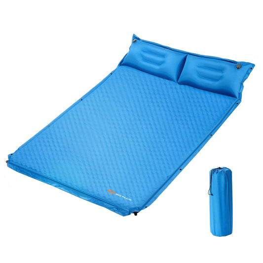 Self-Inflating Camping Sleeping Mat, Blue Air Mattresses & Sleeping Bags Blue at Gallery Canada