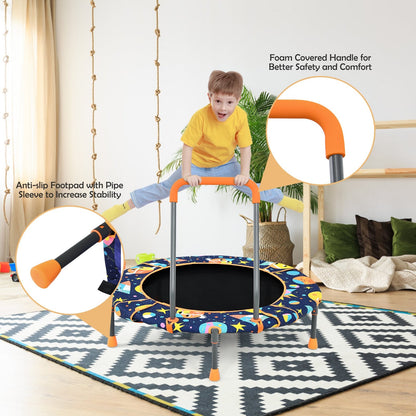 Convertible Swing and Trampoline Set with Upholstered Handrail, Multicolor - Gallery Canada