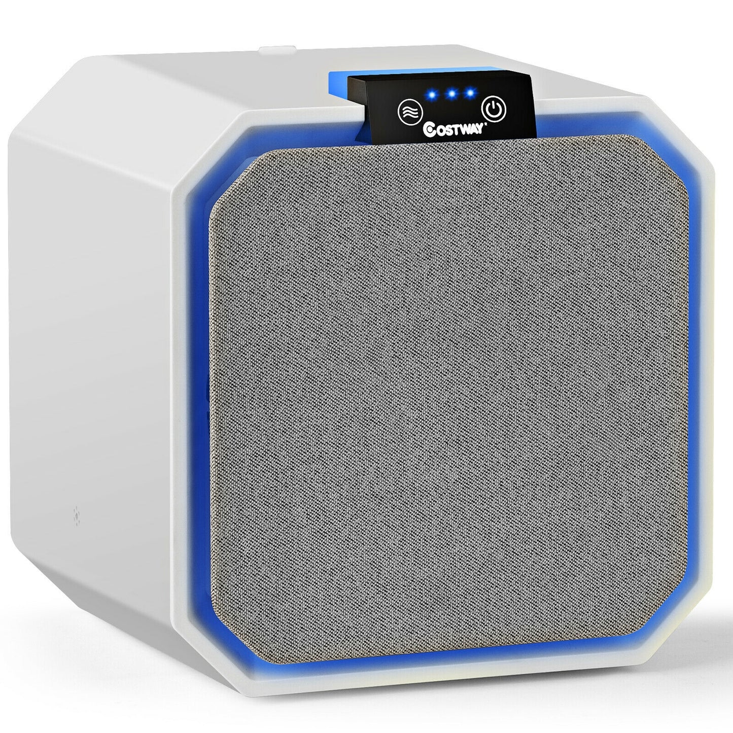 Purificateur d'air HEPA de bureau, purificateur d'air domestique avec filtre HEPA composite 2 en 1, blanc