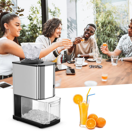 Electric Stainless Steel Professional Ice Crusher, Gray - Gallery Canada