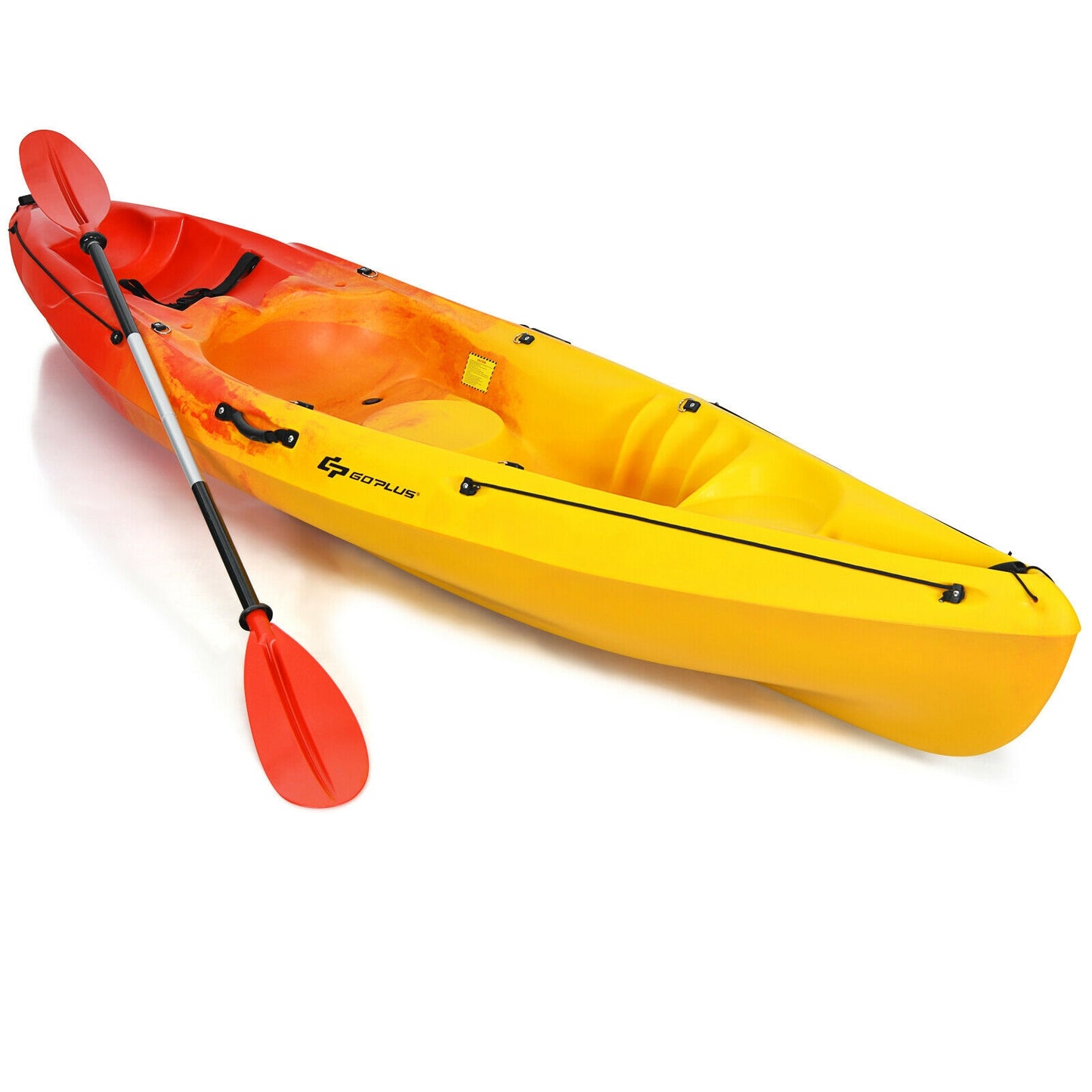 Single Sit-on-Top Kayak with Detachable Aluminum Paddle, Yellow Surfing at Gallery Canada