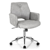 Thumbnail for Adjustable Hollow Mid Back Leisure Office Chair with Armrest - Gallery View 1 of 12