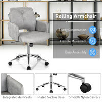 Thumbnail for Adjustable Hollow Mid Back Leisure Office Chair with Armrest - Gallery View 12 of 12