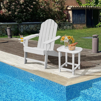 Outdoor Adirondack Chair With Built-In Cup Holder, White Adirondack Chairs at Gallery Canada