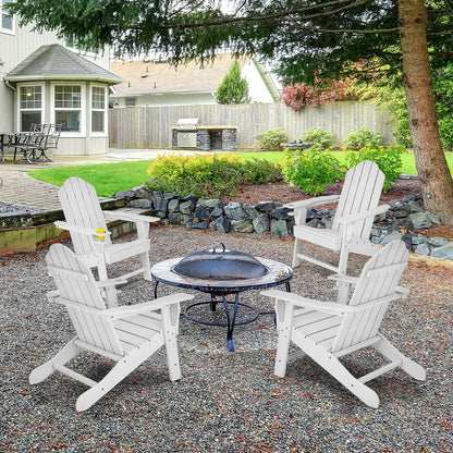Outdoor Adirondack Chair With Built-In Cup Holder, White Adirondack Chairs at Gallery Canada