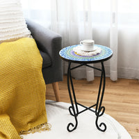 Thumbnail for Folding Mosaic Side Table for Living Room - Gallery View 1 of 10