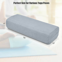 Thumbnail for Yoga Bolster Pillow with Washable Cover and Carry Handle - Gallery View 4 of 12
