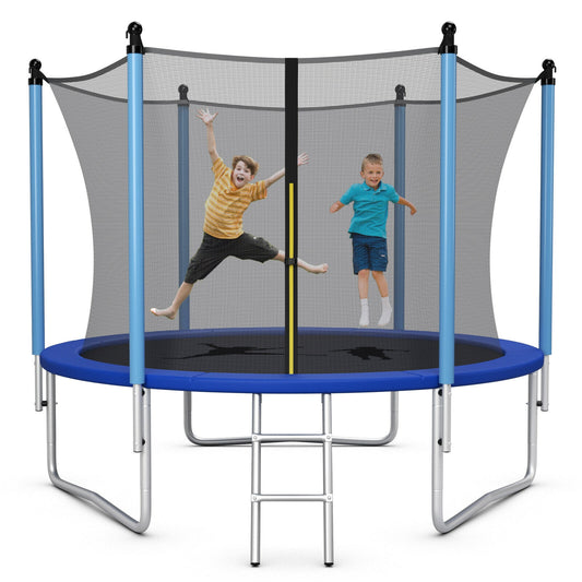 14 Feet Trampoline With Safety Net, Blue Trampolines Blue at Gallery Canada