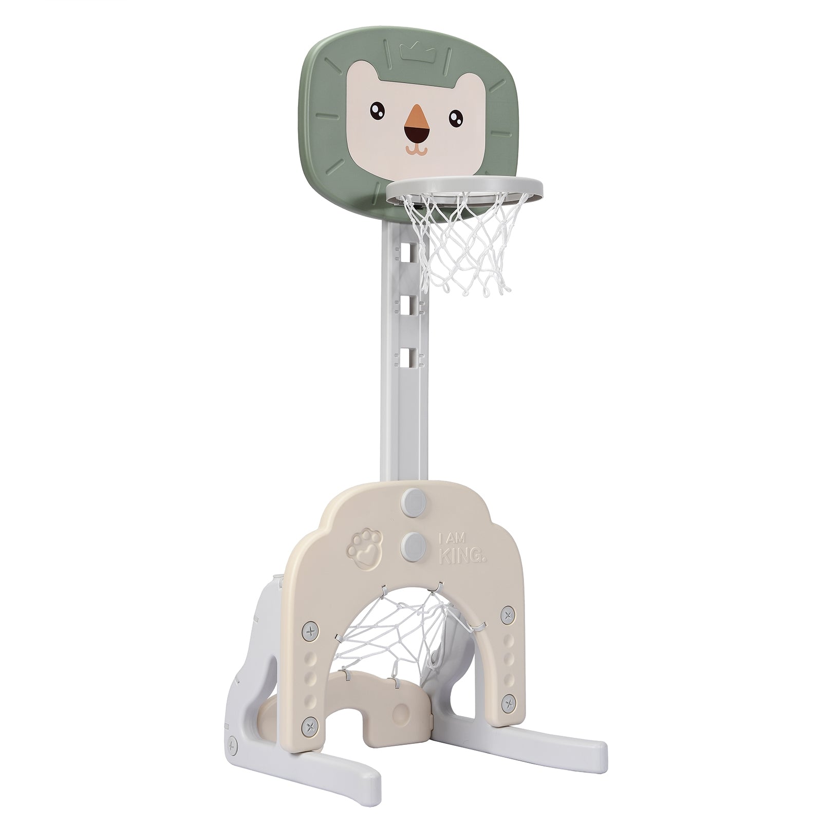 3-in-1 Adjustable Kids Basketball Hoop Sports Set, Green Toy Sports at Gallery Canada