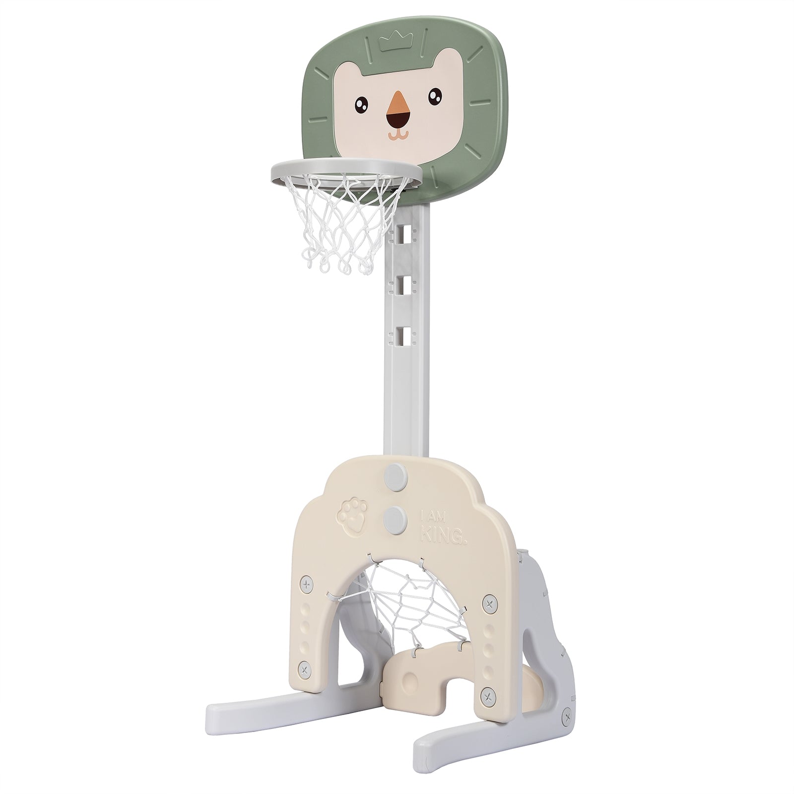 3-in-1 Adjustable Kids Basketball Hoop Sports Set, Green Toy Sports at Gallery Canada