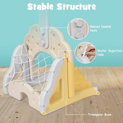 3-in-1 Adjustable Kids Basketball Hoop Sports Set, Green Toy Sports at Gallery Canada
