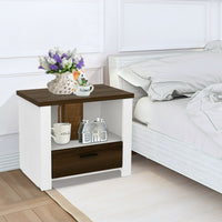 Thumbnail for Accent Nightstand with Drawer and Open Shelf - Gallery View 1 of 8