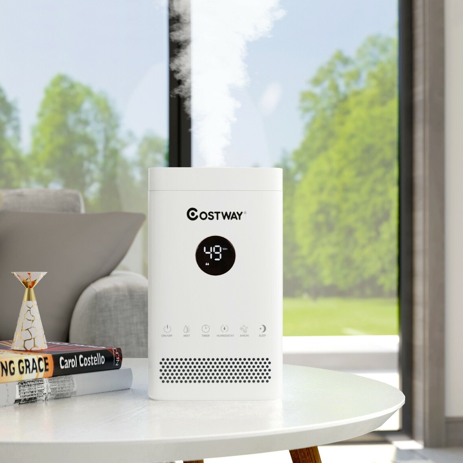 3.5L Quiet Top Fill Air Humidifier with Multiple Mode, White Climate Control Appliances at Gallery Canada