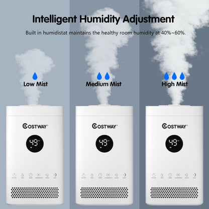 3.5L Quiet Top Fill Air Humidifier with Multiple Mode, White - Gallery Canada