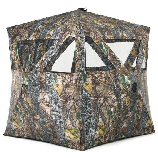 3 Person Portable Pop-Up Ground Hunting Blind with Tie-downs Tents Camouflage at Gallery Canada