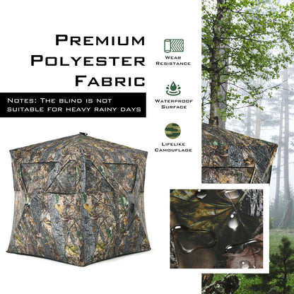 3 Person Portable Pop-Up Ground Hunting Blind with Tie-downs Tents at Gallery Canada