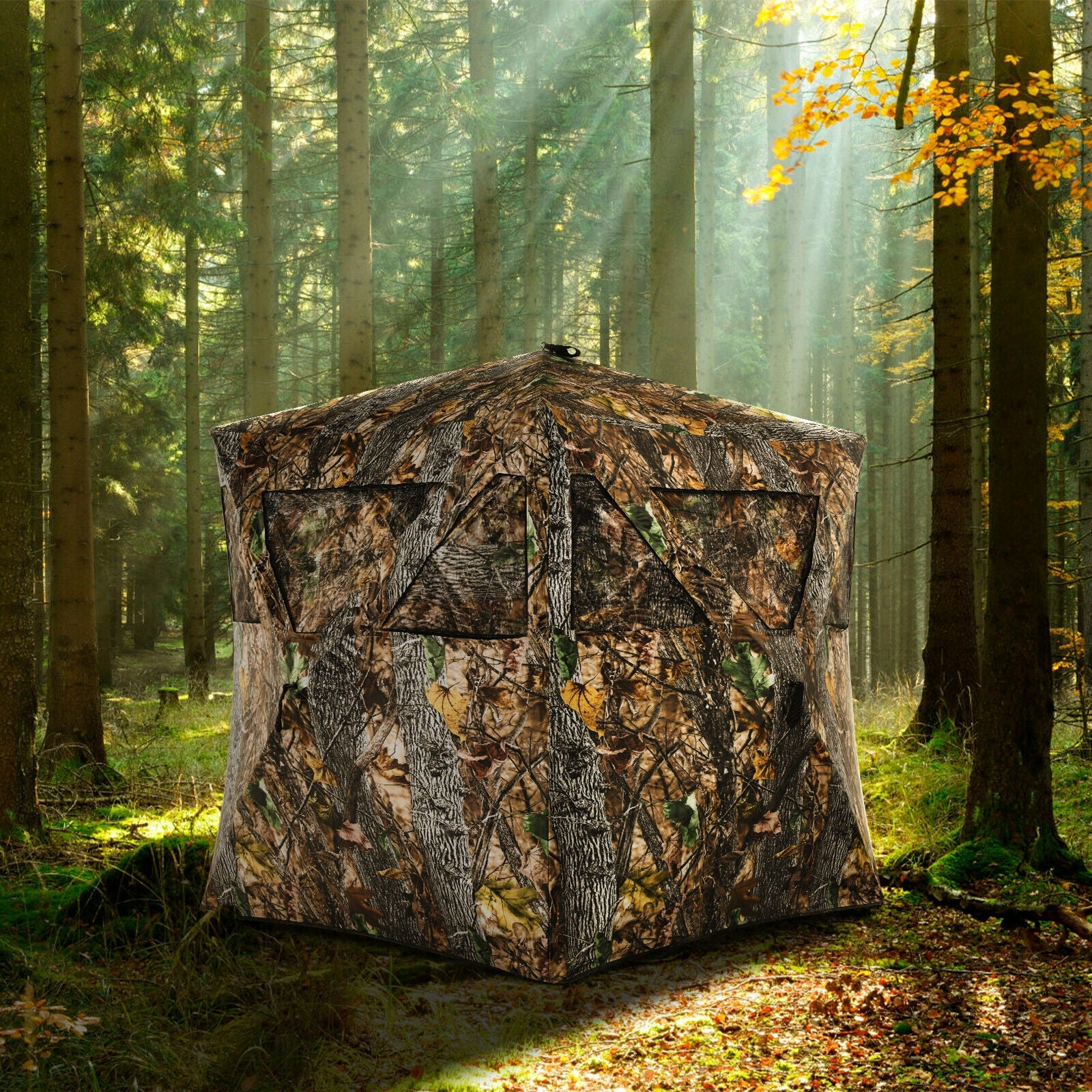 3 Person Portable Pop-Up Ground Hunting Blind with Tie-downs Tents at Gallery Canada