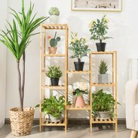 Thumbnail for 9/11-Tier Bamboo Plant Stand for Living Room Balcony Garden - Gallery View 3 of 10