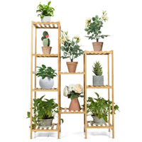 Thumbnail for 9/11-Tier Bamboo Plant Stand for Living Room Balcony Garden - Gallery View 8 of 10