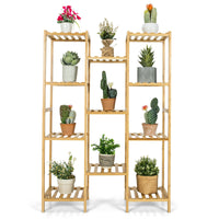 Thumbnail for 9/11-Tier Bamboo Plant Stand for Living Room Balcony Garden - Gallery View 7 of 9