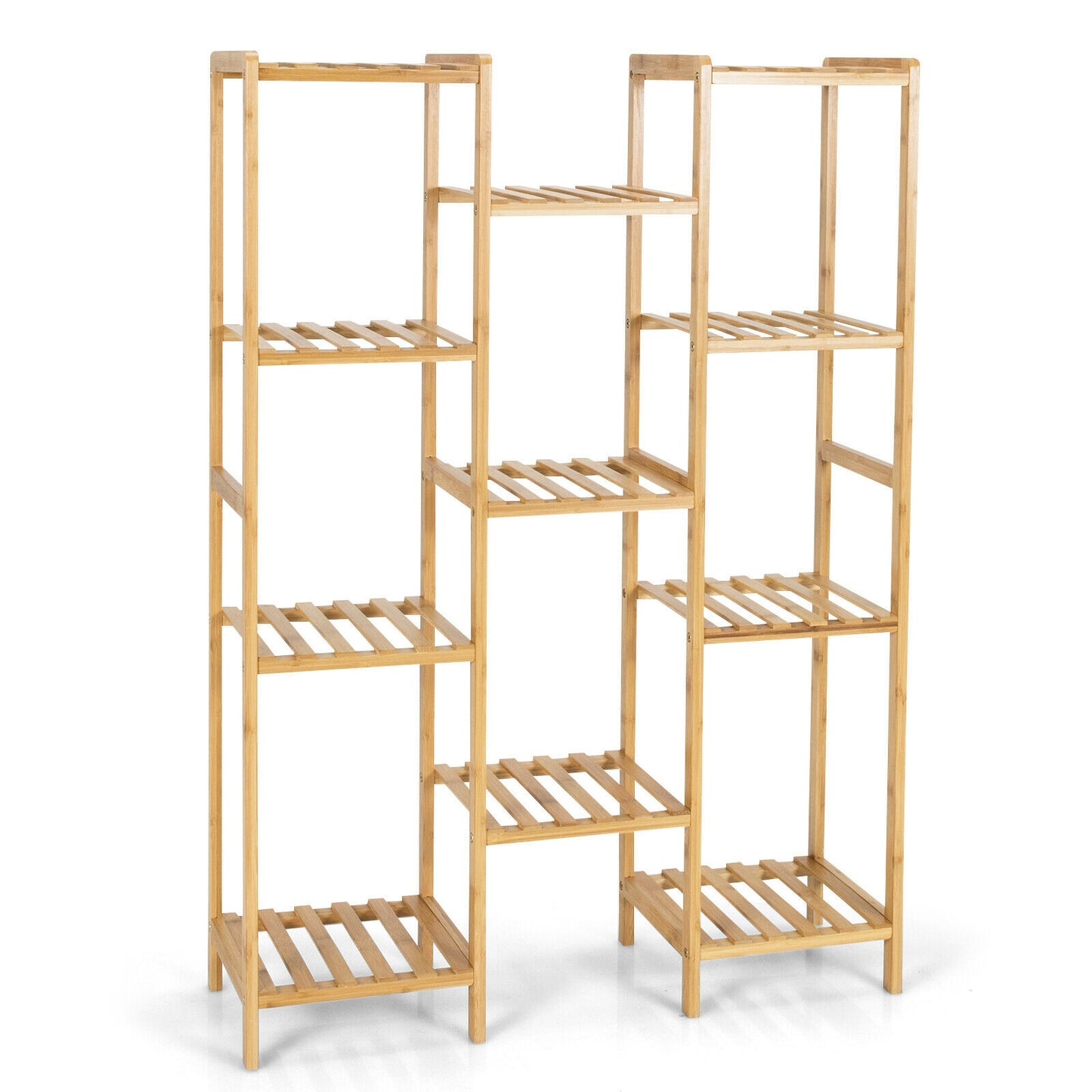 9/11-Tier Bamboo Plant Stand for Living Room Balcony Garden-11-Tier, Natural Plant Stands 11-Tier at Gallery Canada