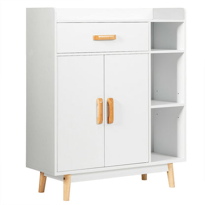 Floor Storage Cabinet Free Standing Cupboard Chest, White Cabinets & Chests at Gallery Canada