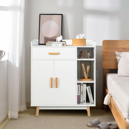 Floor Storage Cabinet Free Standing Cupboard Chest, White Cabinets & Chests at Gallery Canada