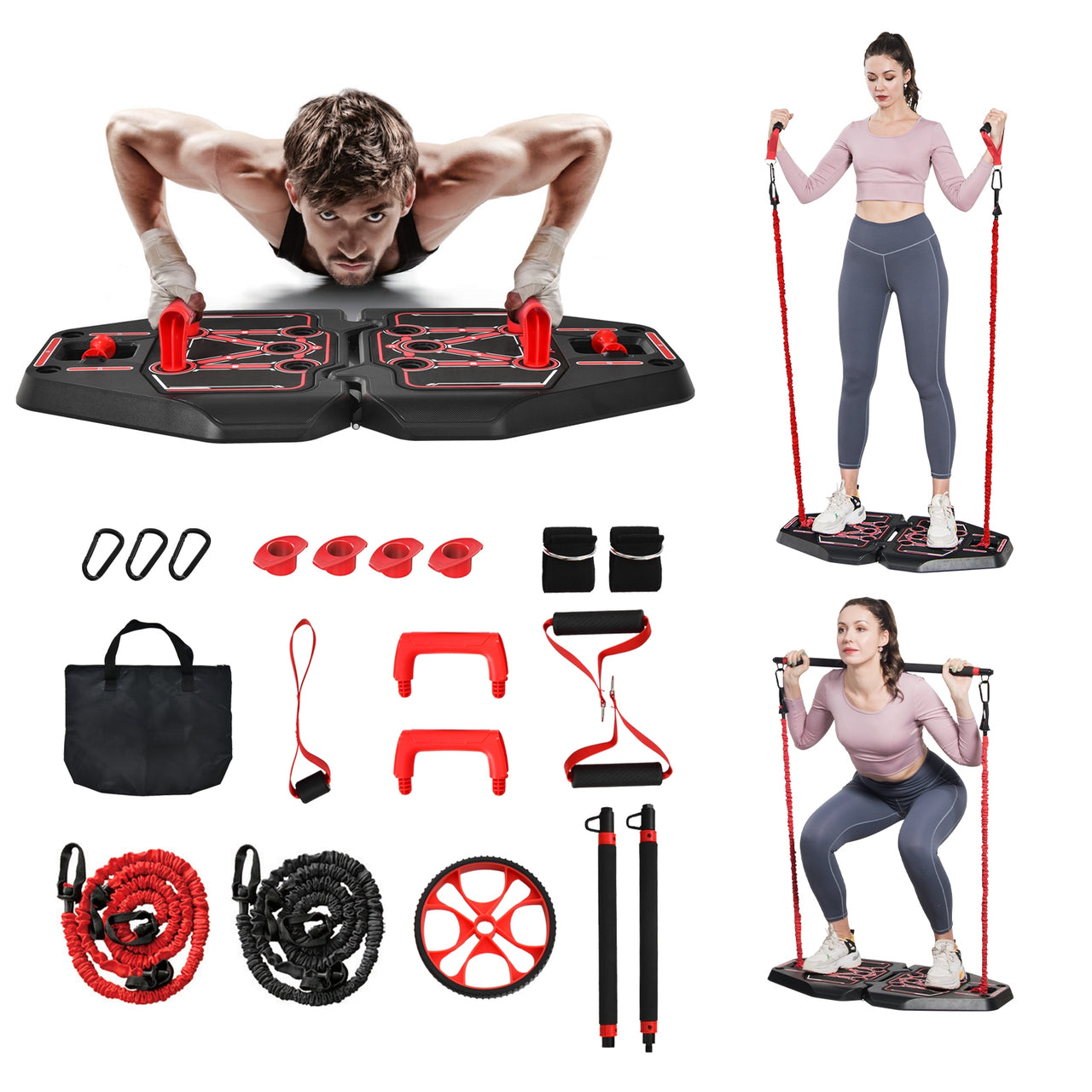 All-in-one Portable Pushup Board with Bag - Gallery View 13 of 13