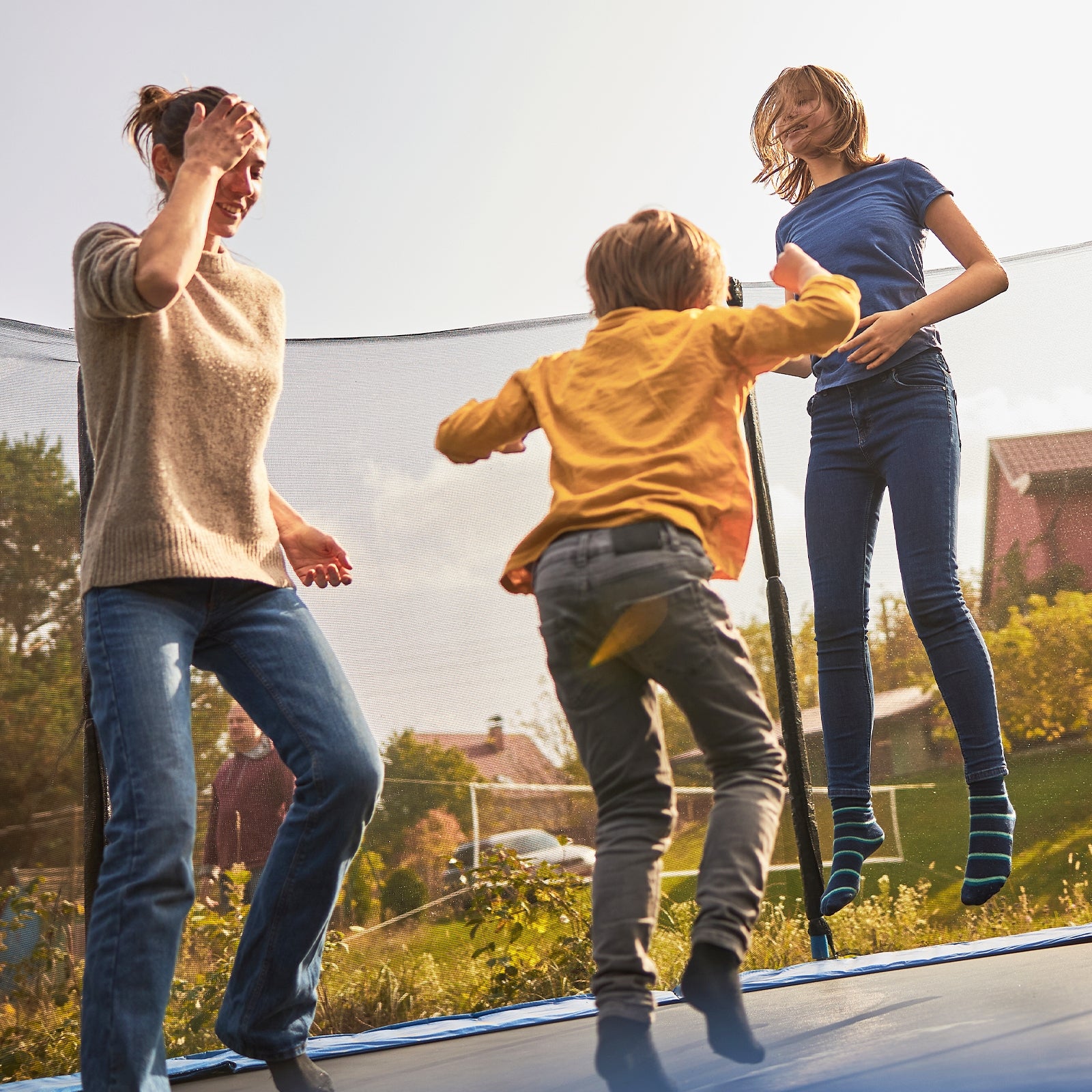 Trampoline Safety Replacement Protection Enclosure Net-10 ft, Black Trampoline Accessories at Gallery Canada