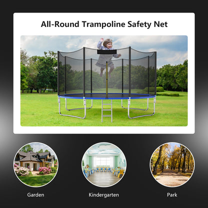 Trampoline Safety Replacement Protection Enclosure Net-10 ft, Black Trampoline Accessories at Gallery Canada
