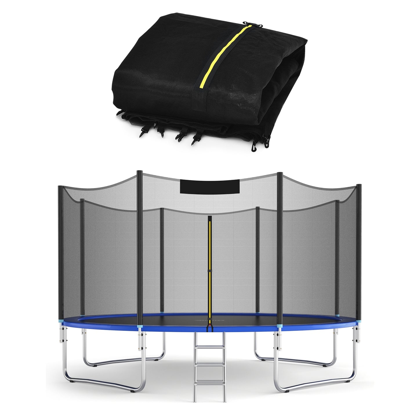 Trampoline Safety Replacement Enclosure Net, 10 ft, Black Trampoline Accessories Black at Gallery Canada