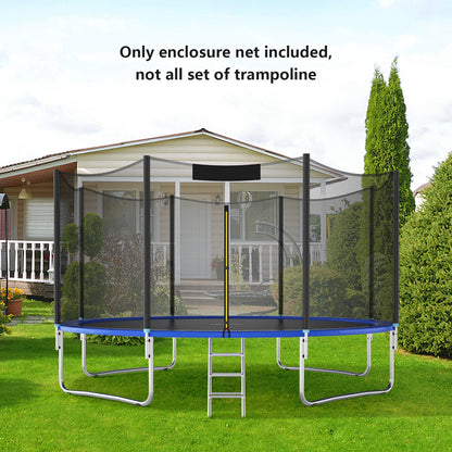 Trampoline Safety Replacement Protection Enclosure Net-10 ft, Black Trampoline Accessories at Gallery Canada
