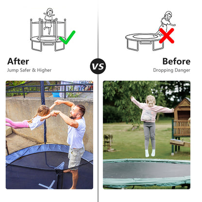 Trampoline Safety Replacement Protection Enclosure Net-10 ft, Black Trampoline Accessories at Gallery Canada