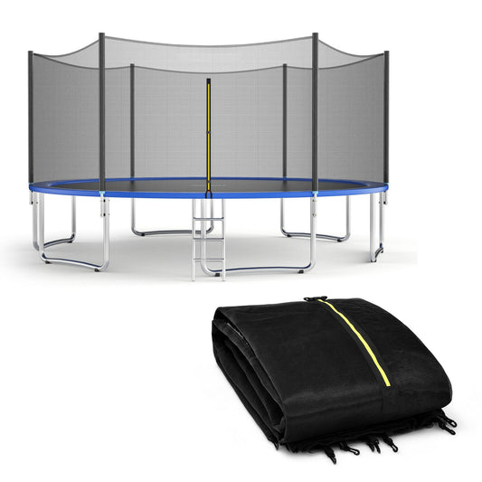 Trampoline Safety Enclosure Net, 15 ft, Black Trampoline Accessories Black at Gallery Canada