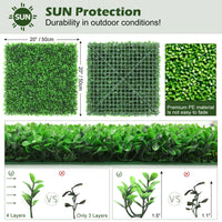 Thumbnail for 12 Pieces Artificial Peanut Leaf Hedges Panels - Gallery View 4 of 12