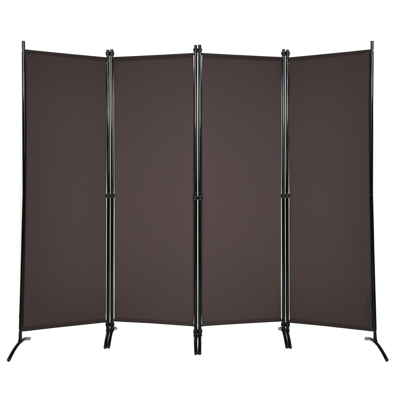 5.6 Feet 4 Panel Room Divider with Steel Frame - Gallery View 1 of 10
