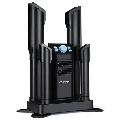Electric Shoe Boot Dryer 4 Shoes with 180 Mins Timer Ozone Disinfection, Black Dryers Black at Gallery Canada