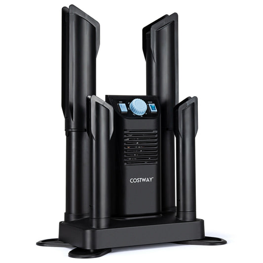 Electric Shoe Boot Dryer 4 Shoes with 180 Mins Timer Ozone Disinfection, Black Dryers Black at Gallery Canada