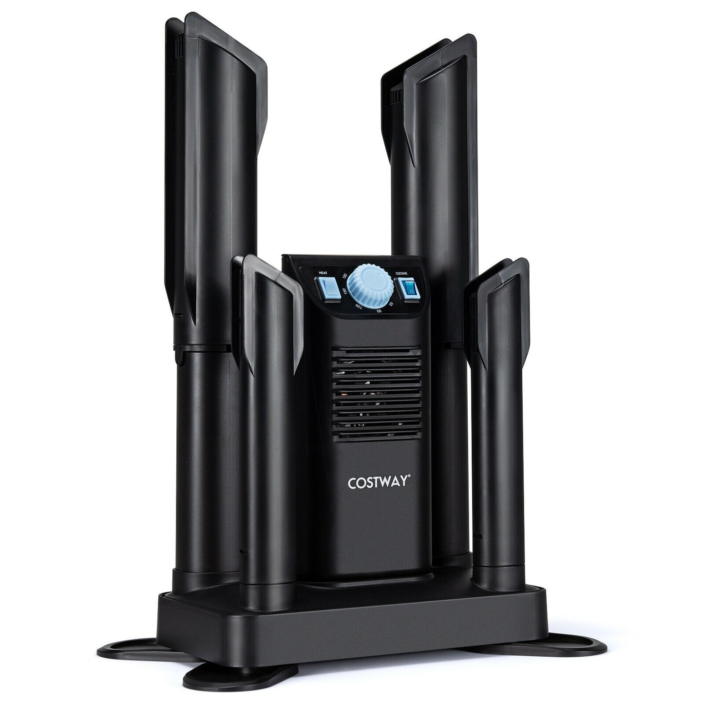 Electric Shoe Boot Dryer, 4 Shoes, 180 Mins Timer, Ozone Disinfection, Black Dryers Black at Gallery Canada