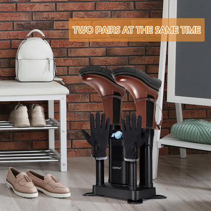 Electric Shoe Boot Dryer 4 Shoes with 180 Mins Timer Ozone Disinfection, Black Dryers at Gallery Canada