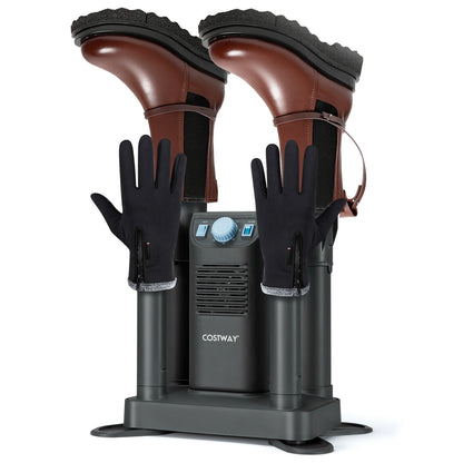 Electric Shoe Boot Dryer 4 Shoes with 180 Mins Timer Ozone Disinfection, Gray Dryers at Gallery Canada