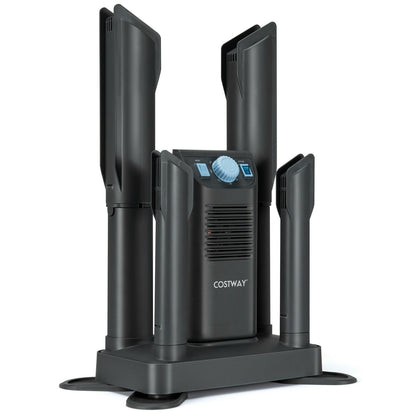 Electric Shoe Boot Dryer 4 Shoes with 180 Mins Timer Ozone Disinfection, Gray Dryers Gray at Gallery Canada