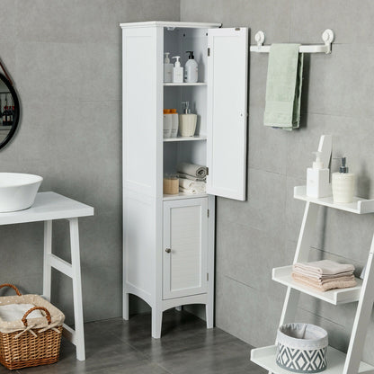Freestanding Bathroom Storage Cabinet for Kitchen and Living Room, White Floor Cabinets at Gallery Canada