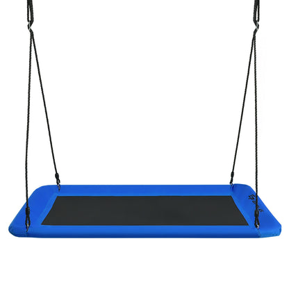 60 Inch Platform Tree Swing Outdoor with 2 Hanging Straps, Blue Swing & Playsets at Gallery Canada