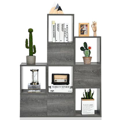 Freestanding Display Shelf for Living Room, Gray - Gallery Canada