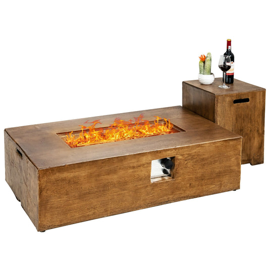 2 Piece Outdoor Propane Fire Pit Table Set Fire Pits Options at Gallery Canada