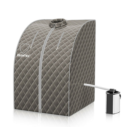 Portable Personal Steam Sauna Spa with 3L Blast-proof Steamer Chair, Gray Spa & Salon at Gallery Canada