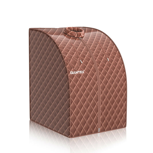 Portable Personal Steam Sauna Spa with 3L Blast-proof Steamer Chair, Coffee - Gallery Canada